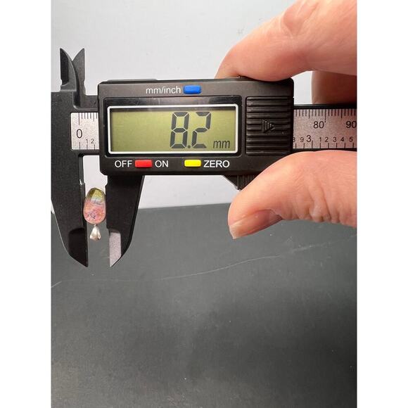 NEW Watermelon tourmaline sterling silver pendant 1.12 grams - Picture 5 of 10